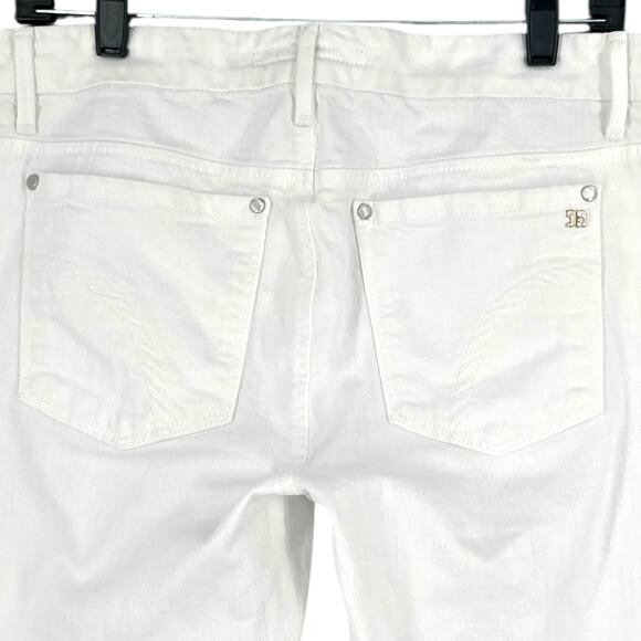 JOE'S JEANS White PROVOCATEUR Back Pockets Belt Loops Stretch Jeans Size‎ 32 - Picture 3 of 9